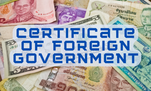 certificate of foreign government apostille