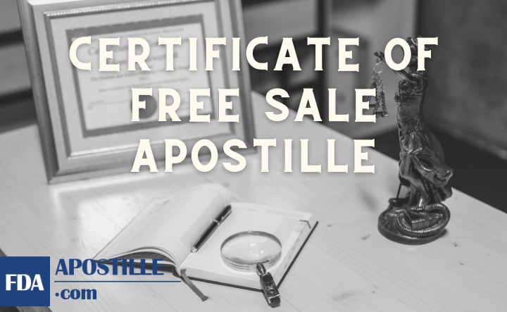 Certificate of free sale Apostille